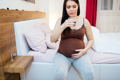 Pregnant mum with labourade