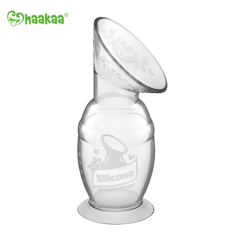 haakaa 100ml silicone breast pump with suction base