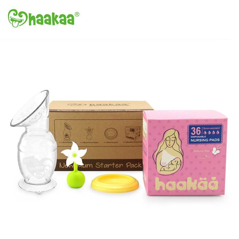 haakaa new mum silicone breast pump starter pack