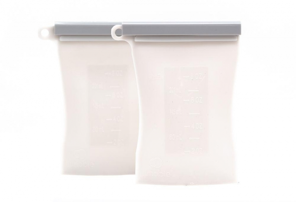 Junobie reusable silicone breastmilk storage bags