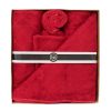 Bamboo Textiles Towel Gift Pack red