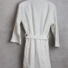bamboo textiles white bathrobe